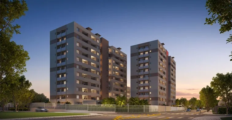 Fachada — duas torres