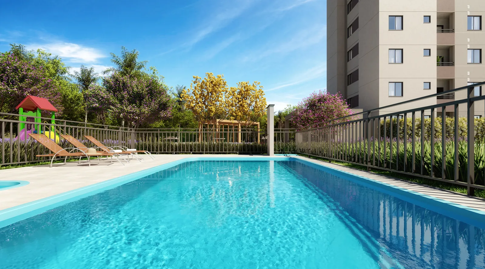 Piscinas adulto e infantil