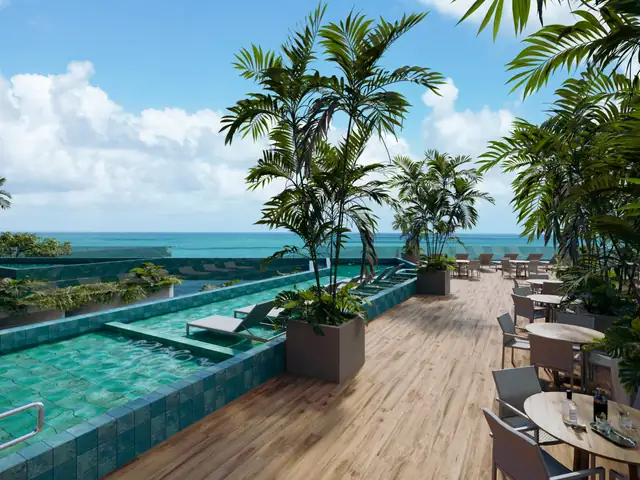 Piscina do rooftop