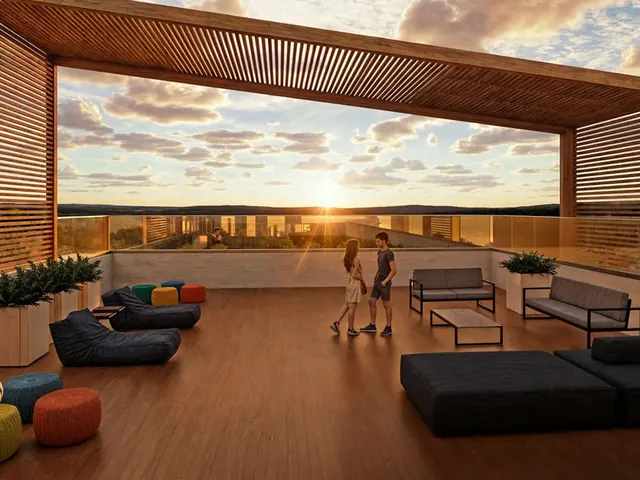 Rooftop sunset (Torre Solar)