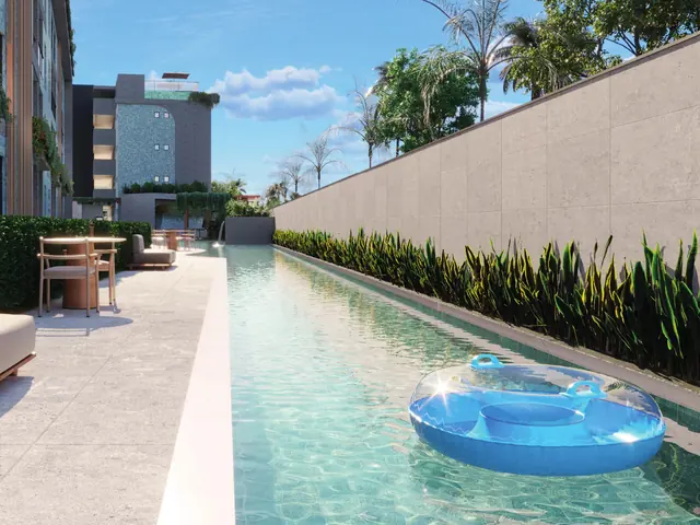 Piscina com raia